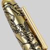 Jinhao Tiger Embossed Fountain Pen Fine Nib Handmade Wooden and Metal Writing Office & School Pen JHP001