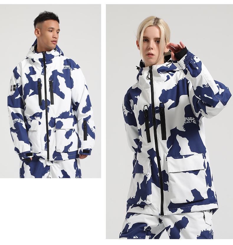 New Women's and Men's Ski Suit: Loose, Waterproof, Windproof, Breathable, Thickened Jacket - Perfect for Outdoor Adventures