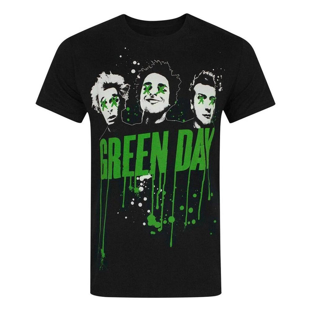Green Day TShirt Band Drips New Black Official S