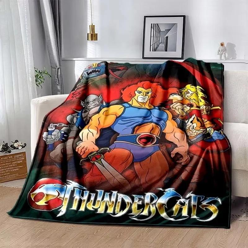 Fashion Cartoon Thundercats Printed Blanket Picnic Blankets Warm Blanket Soft and Comfortable Blanket Home Travel Birthday Gifts