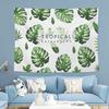 Tropical Plant Tapestry Ins Wind Polyester Fiber Wall Hanging Living Room Bedroom Dormitory Home Decoration