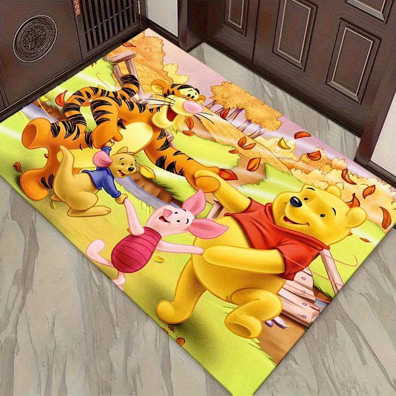 1pc Lively Winnie The Pooh and Friends Cartoon Rug Anti Slip, Non Shedding, Ideal for Living, Bedroom & Laundry Handcrafted Home Decor, Adds Vibrancy