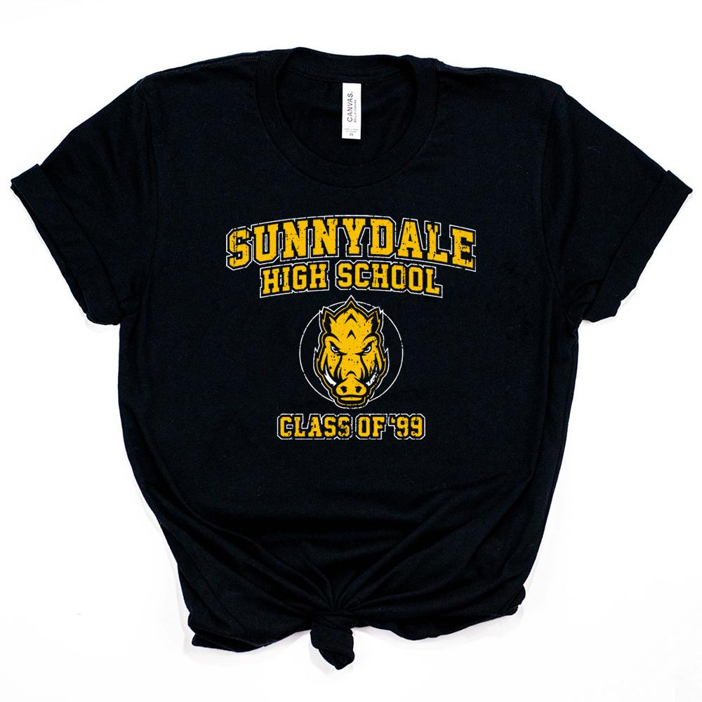 Sunnydale High School TShirt Buffy The Vampire Slayer Tshirt Class of 99 Tees Unisex Short Sleeve Tshirt Cool Vampire Shirts