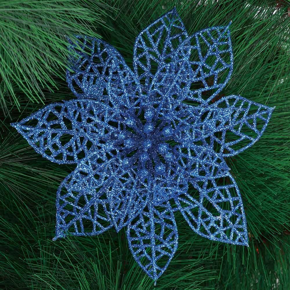 Decor Wedding Party Glitter Hollow Xmas Tree Decorations Flowers Christmas