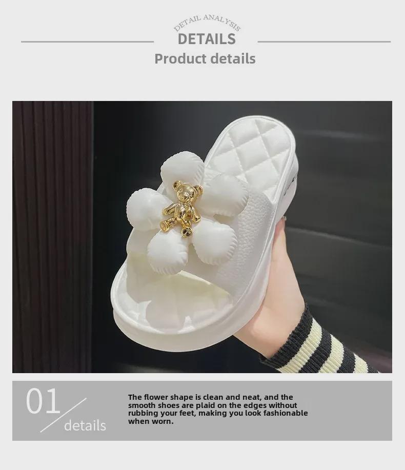 2023 Women's Fashion Thick-Soled Heightening Non-Slip Slippers for Indoor & Outdoor Winter Wear
