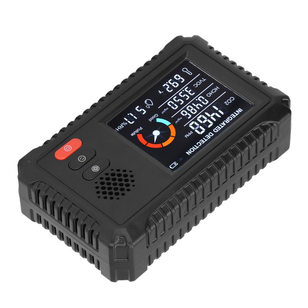 Air Quality Detector 5 in 1 Real Time Environmental Assessment Monitor for HCHO TVOC CO2