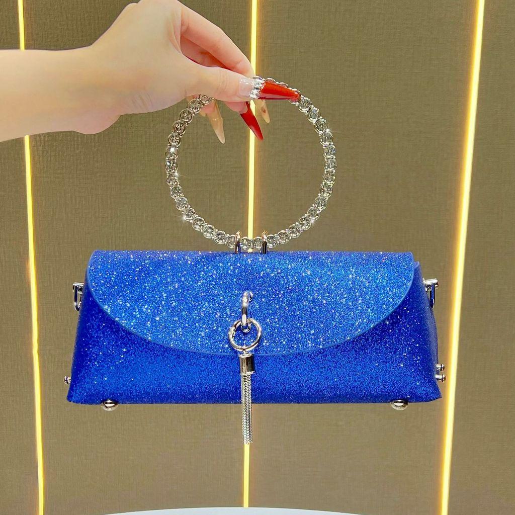 Fashion Sparkling Diamond Embellished Chain Strap Shoulder Bag For Daily Wear