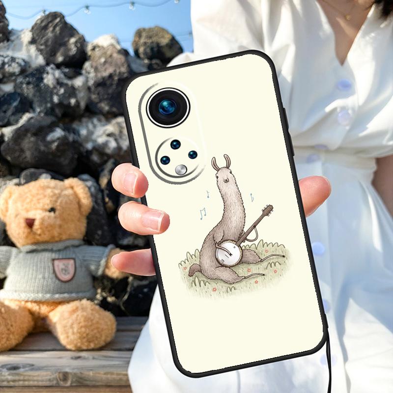 Cute Alpaca Donkey Case For Honor Magic 6 Pro 90 70 50 Magic 5 Lite X6 X7 X8 X9 X6a X7a X8a X9a X8b X9b Cover