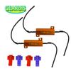 2pcs 50W 6RJ 6Ohm Car LED DRL Fog Turn Singal Load Resistor for Fix LED Bulb works as warning canceller no Fast Hyper Flash