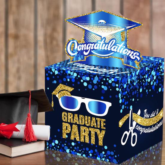 Graduation Gift Box Thick Paper Card Box for Graduation Party Decorations And Gift