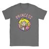Super Marios Peach The Princess T Shirts for Unisex Pure Cotton Casual TShirt Crewneck  Tee Shirt Short Sleeve Tops Plus Size