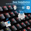 150 Pieces Keyboard Replacement Parts Compatible for Cherry MX Gateron Mechanical Keyboard LED Switches 3Pin Durable Waterproof