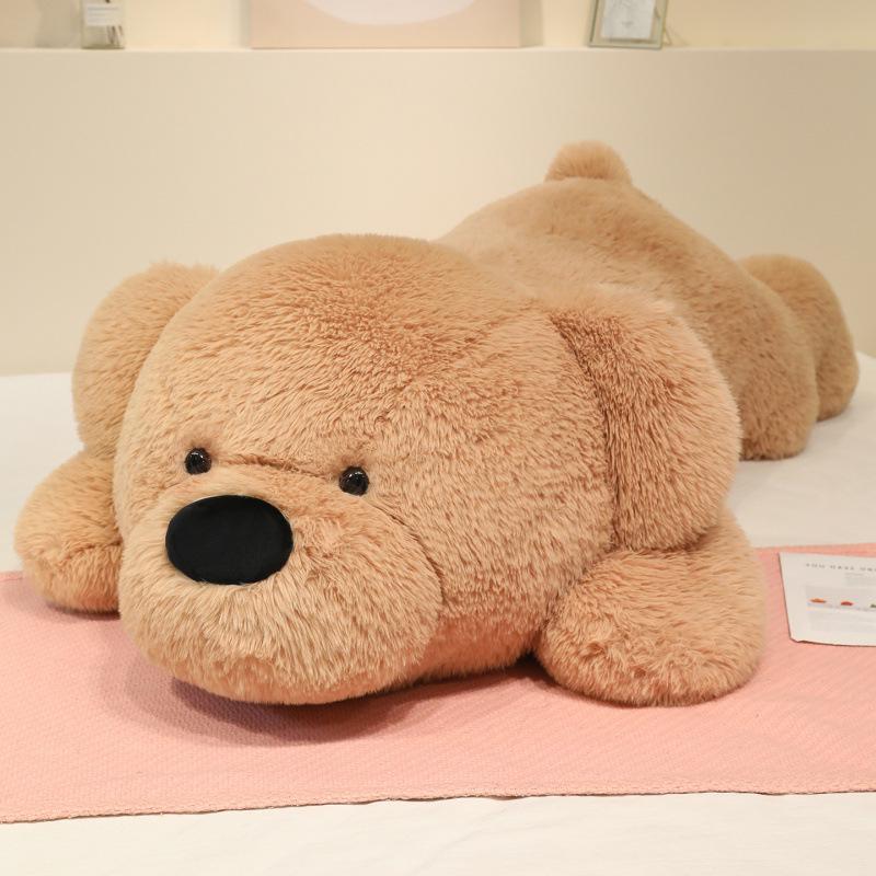 Extra Large Long-Haired Dog Plush Pillow – Bear Hug Sleeping Pillow Gift for Girls