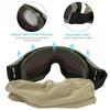 Tactics Goggles Airsoft Paintball Ski Anti-Dust Anti-Fog Eye  Glasses