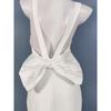 Export Single Lu's Pure White Fairy Spaghetti-Strap Trailing Annual Party Party Bare Back Bows Dress Evening Dress