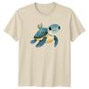 Süßes Meeresschildkröten-Illustration T-Shirt Meereswildnis Geschenk für Ihn und Sie