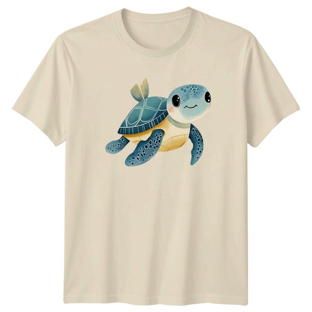 Süßes Meeresschildkröten-Illustration T-Shirt Meereswildnis Geschenk für Ihn und Sie