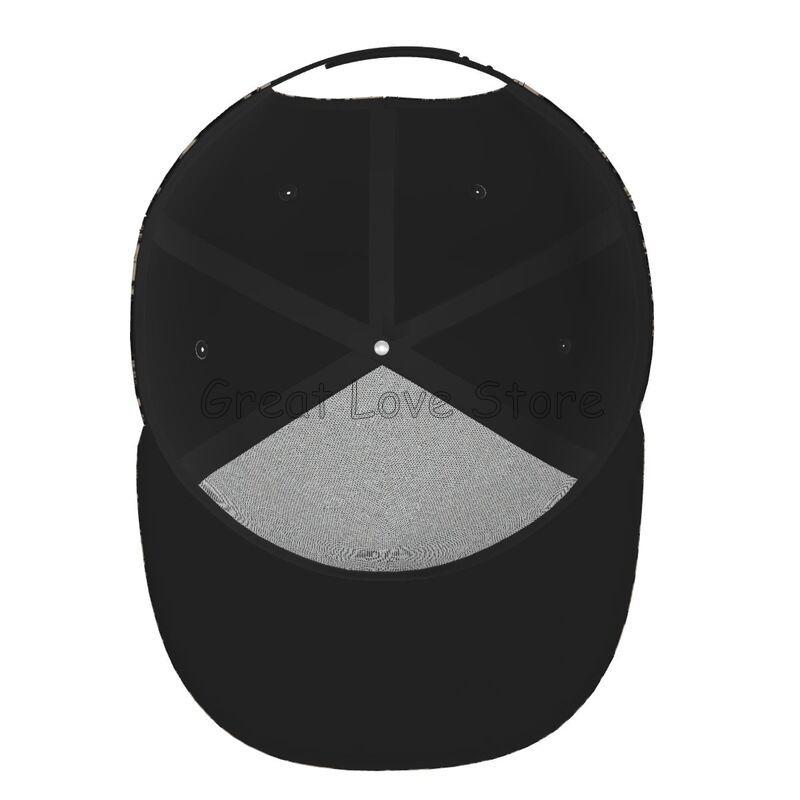 Scary Skull Gothic Skeleton Print Baseball Cap Funny Flat Brimmed Hat 3D Printed Snapback Flat Bill Hip Hop Hat for Men Women
