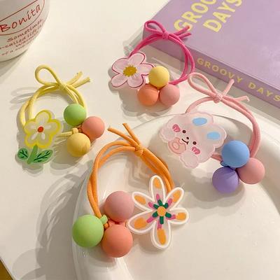 2 pezzi Carini Elastici per Capelli a Fiore Porta Coda di Cavallo Carini Scrunchies per Capelli per Donne Ragazze Bambini Corda Elastica per Capelli Accessori per Capelli