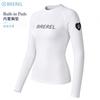 Womens Long Sleeve UPF 50 Rash Guard Swimsuit With Chest Pad Snorkeling Surfing Jellyfish Protection