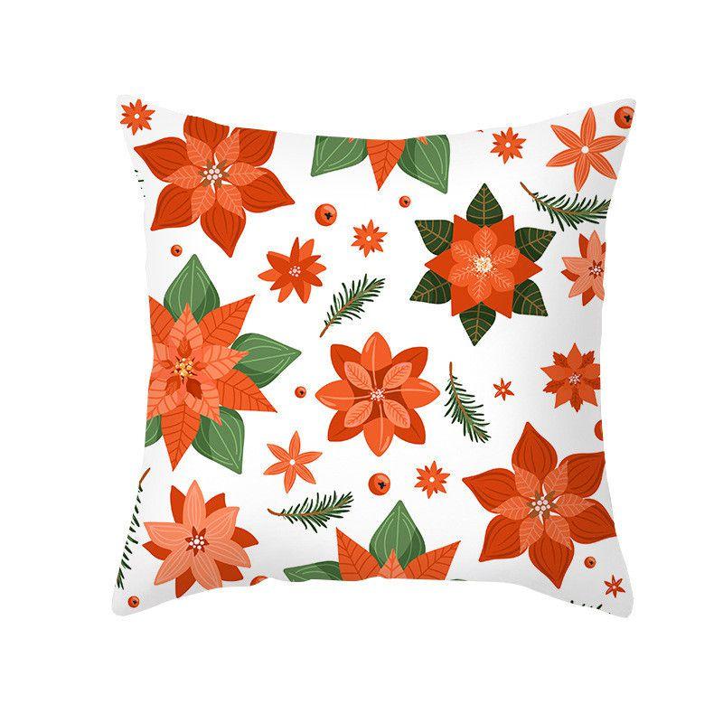 Luxuriöser Samt-Weihnachtskissenbezug in Pfirsichhaut-Optik Perfekt für die Feiertagsdekoration