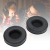 2PCS Black Universal Headphone Ear Pad Sponge + Leather Noise Isolation Ear Pads Cushion Comfortable Ear Covers
