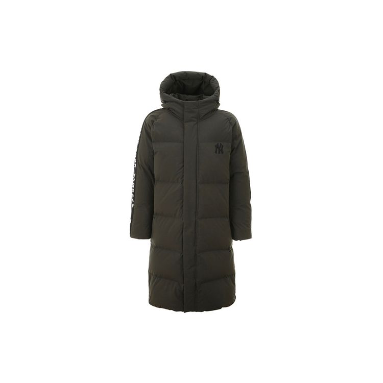 MLB Embroidered Long Quilted Down Jacket Unisex Jacket Army-Green 31DJS2961-50K
