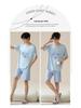 Men's Modal Short Sleeve Pajama Set - Lightweight Summer Loungwear, Loose Fit, Plus Size 200 Jin