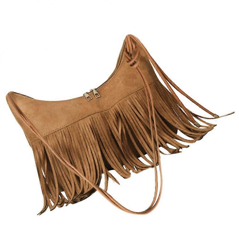 Elegante Vintage Quasten-Umhängetasche für Damen – Stilvolle Crossbody-Handtasche für den täglichen Gebrauch, für die Schule, zum Einkaufen & für Wochenendausflüge