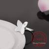 925 Sterling Silver Butterfly Zircon Ring for Women Men Fashion Wedding Engagement Party Gift Charm Jewelry