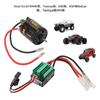 540 21T Brushed Motor 65A Waterproof Green Brushed ESC for Axial Scx10 90046 D90 Black Green Plastic
