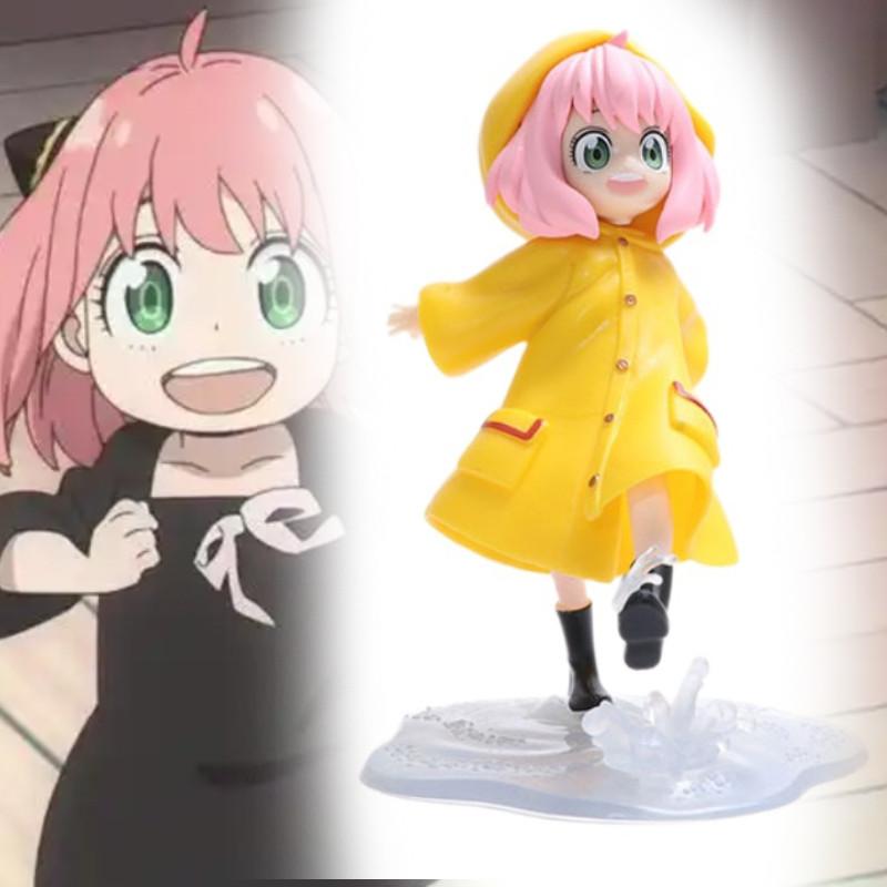 Anya Spy Family Forger Action Figure Anime Raincoat Doll Collectible Toy Display