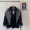 Long Wool Scarf Plaid Stripe Scarf Elegant Triangular Knitted Shawl  Student
