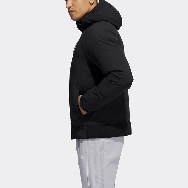 Adidas Harden Basketball Training Windproof Hooded Jacket Men Outerwear Black GI6665