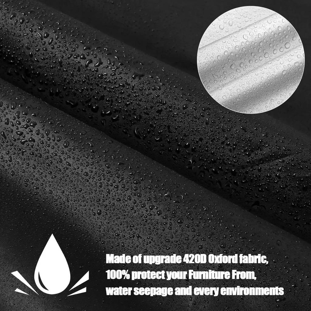 New Cushion Storage Bag Garden Furniture Protective Holder Bag Cover with Zipper Handle Waterproof Patio Cushion Bag Dustproof