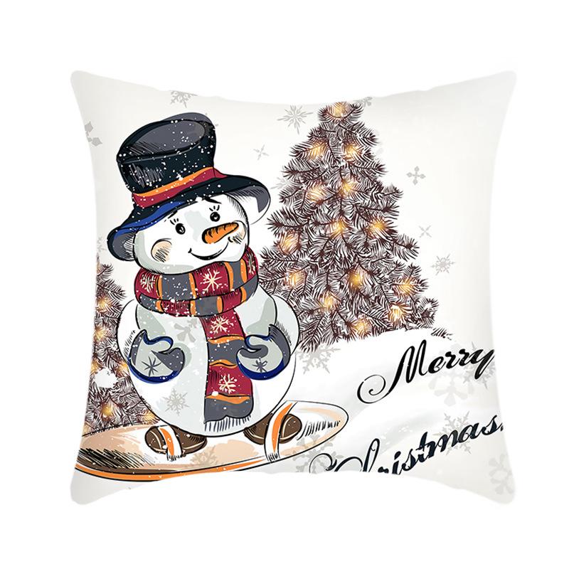Weihnachtskissenbezüge Grenzüberschreitend Feiertagshaus Sofa Büro