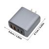 55W Charging Hub USB Type C Port Automatic Power Adjustment Simultaneous Charging Head ABS Texture for Various Devices