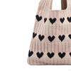 Shoulder Bag Women's Knit Tote Aesthetic Pouch Underarm Female Purse Handbag Crocheted Bags