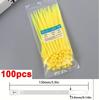 100 Pack Colored Plastic Zip Ties, Reusable Detachable Adjustable Cable Ties for Daily Packing & Decoration