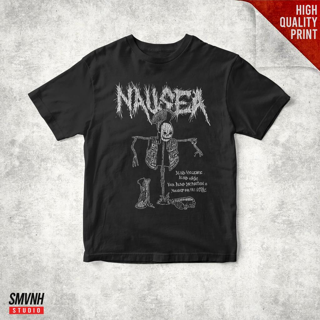 Vintage Nausea Hardcore Punk T-Shirt, Underground Music Graphic Tee