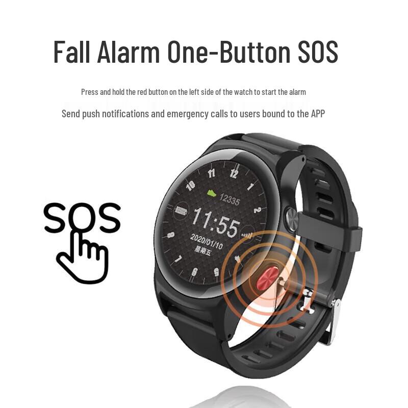 AGEFIT Smart Health Watch for Seniors with SOS and Multi-Monitoring (CN version)