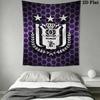 R.S.C. Anderlecht Wall Tapestry Aesthetic Wall Hanging Printed Fabric Blanket Decorative Tapestries for Bedroom Living Room Home Decor