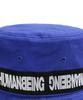 Aimnaseohyumeonbiing Basic Logo Tape Bucket Hat - Blue