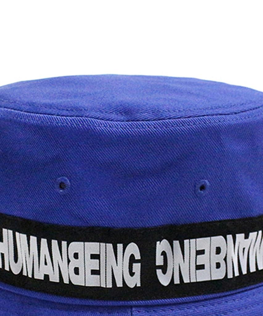 Aimnaseohyumeonbiing Basic Logo Tape Bucket Hat - Blue