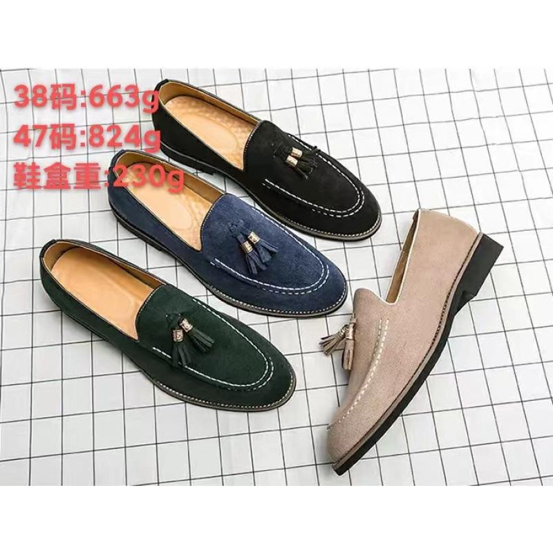 Large Size New Casual Leather Shoes Overshoe Overfoot Casual