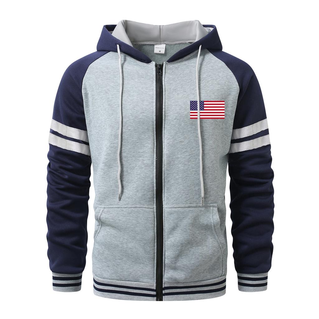 Moletons para Homem Cardigan com Zíper e Capuz Bolso com Capuz Moda Esportiva e ao Ar Livre para Homem Moletons Streetwear Casual Casacos para Homem