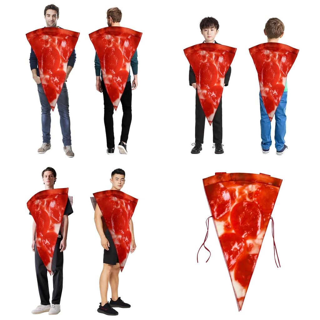 Eltern-Kind Halloween Pizza Kostüm Lustiges Cosplay Outfit für Maskerade-Party