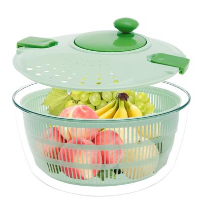 Gemüse Salatschleuder PP Große Kapazität Salatwäscher Arbeitssparender Multifunktionaler Gemüse-Dehydrator Salat-Abtropfgerät für den Haushalt
