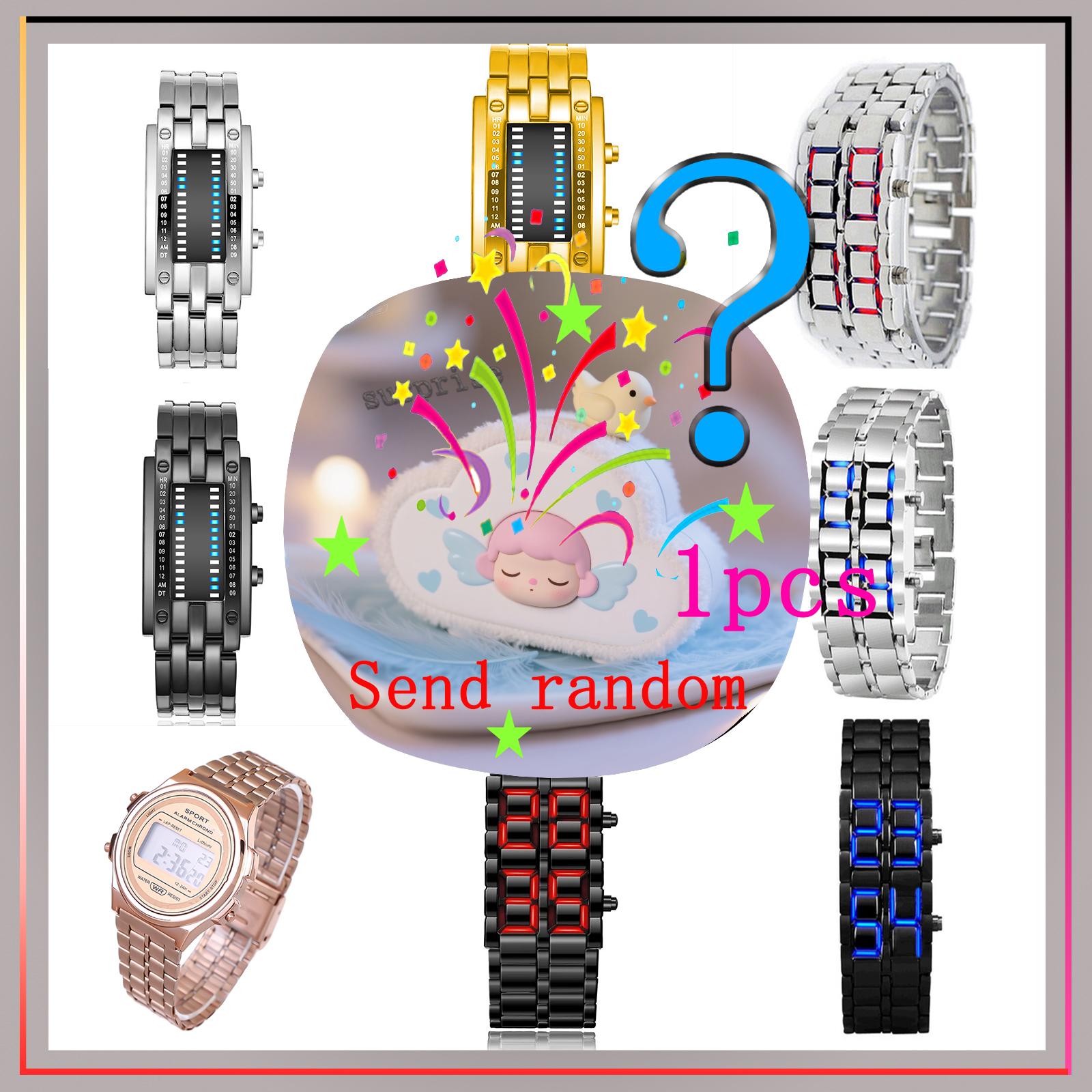 

Сюрприз-слепая коробка; Европейские и американские персонализированные креативные трендовые мужские часы, ретро мужские часы, случайный стиль. разноцветный