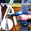 High-carbon Steel Shutter Bolts Hexagonal Wing Nuts Driver Bit Portable Shutter Drill Bit